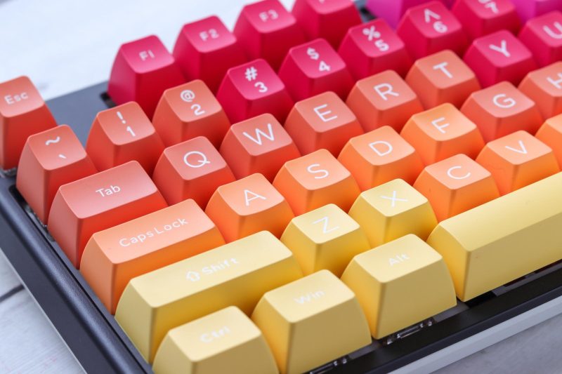 Капачки за механична клавиатура Ducky Afterglow, 108-Keycap Set ABS, Double-Shot, US Layout - Image 7