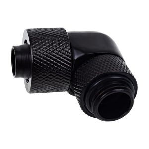 Фитинг Alphacool Eiszapfen, Удължител, 90°, 13/10mm, G1/4, Черен мат - Image 2