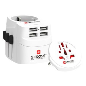 Адаптер SKROSS PRO Light 4 x USB-A, 1.302471, World, Бял - Image 2