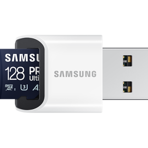 Карта памет Samsung PRO Ultimate, microSDXC, UHS-I, 128GB, Адаптер, USB четец - Image 3
