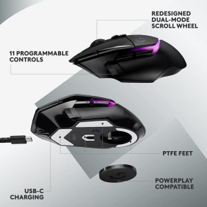 Геймърска мишка Logitech G502 X Plus Black Lightsync RGB - Image 7