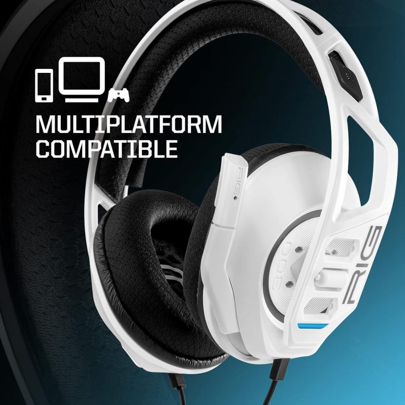 Геймърски слушалки Nacon RIG 300 PRO HS - Бяло - Image 2
