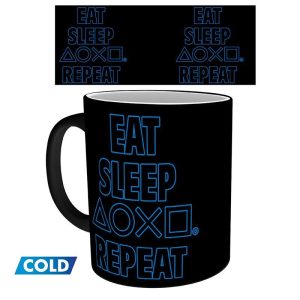Чаша ABYSTYLE PLAYSTATION Mug Heat Change Eat Sleep Repeat - Image 4