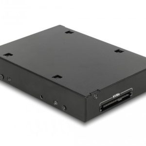 Чекмедже Delock 3.5″, За 1 x 2.5″ U.2 NVMe SSD или SATA / SAS HDD / SSD, Черен