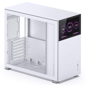Кутия Jonsbo D41 Screen TG, mATX, Бял - Image 2