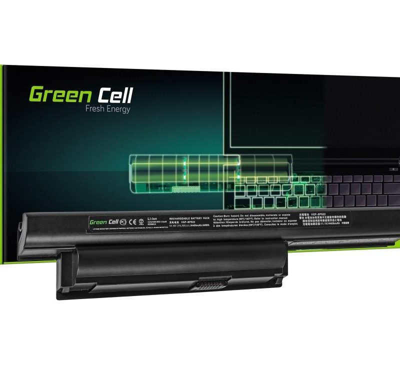 Батерия  за лаптоп GREEN CELL VGPBPS22, Sony VAIO PCG-71211M PCG-61211M PCG-71212M, 11.1V, 4400mAh