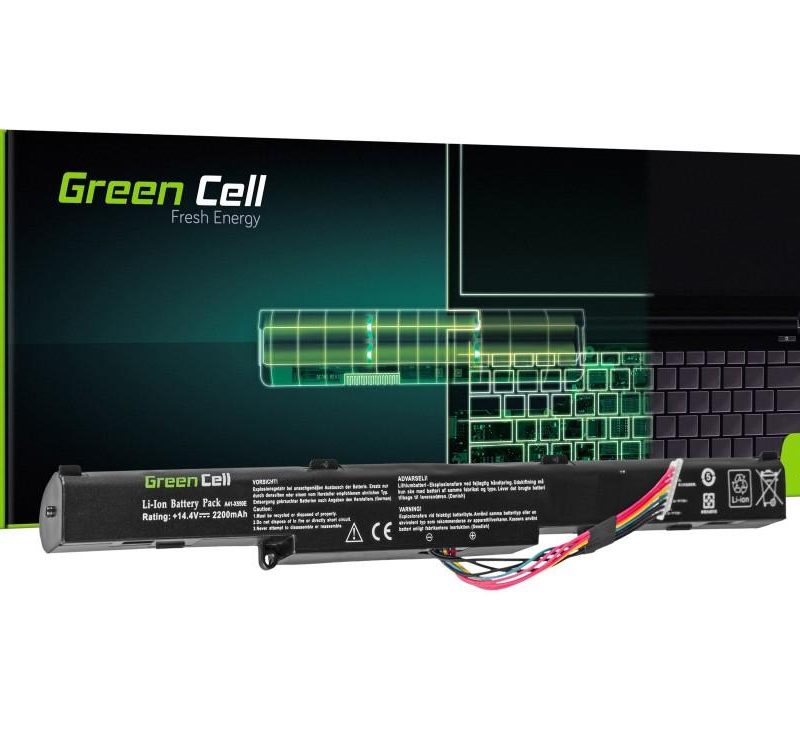 Батерия  за лаптоп GREEN CELL, Asus A41-X550E F550 F750 K550 K750 R510 R750 X550 X750, 14.4V, 2200mAh