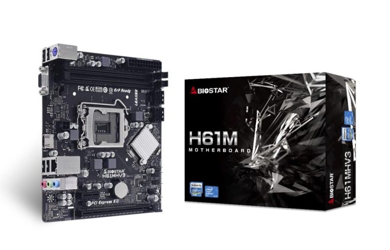 Дънна платка BIOSTAR H61MHV3, Intel H61, sock. 1155, Ver 7.0 - Image 2