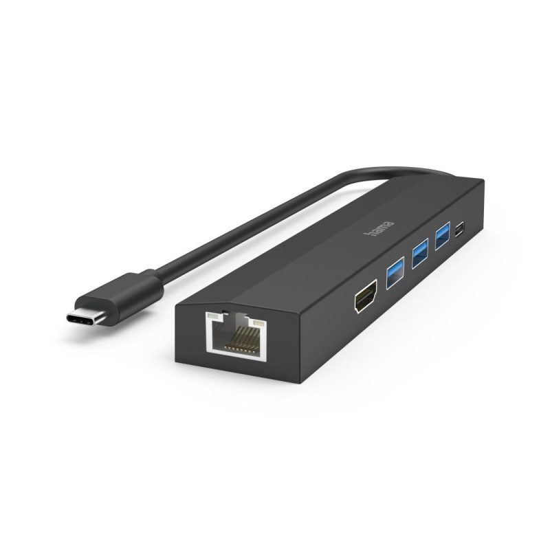 USB-C хъб HAMA, мултипорт, 6 порта, 3 x USB-A, USB-C, HDMI, LAN/Ethernet - Image 8