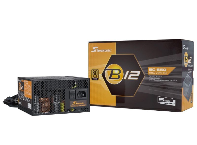 Захранващ блок Seasonic B12-BC-650, 650W Bronze 85+ - Image 6