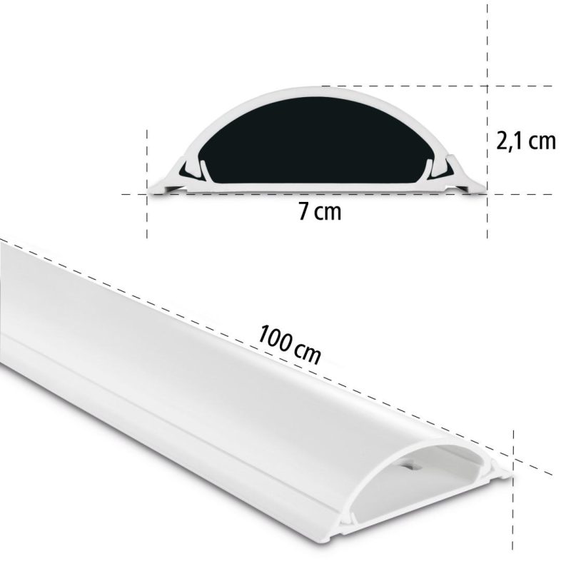 Канал PVC за скриване на кабел-100х7х2,1 см, 220894 - Image 9
