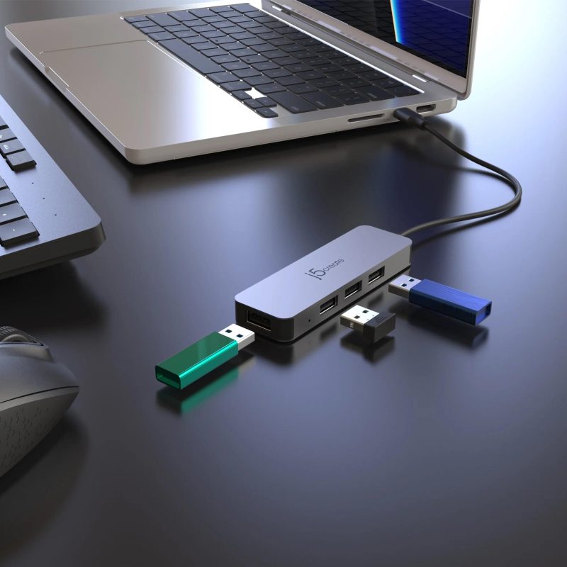 Поставка за лаптоп j5create JTS223, 4 портов USB-C хъб, Алуминиева - Image 6