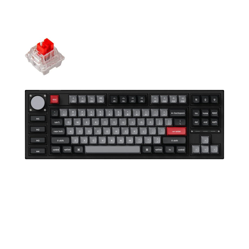 Клавиатура Keychron Q3 Pro Carbon Black TKL K Pro Red Switch RGB LED PBT - Image 2