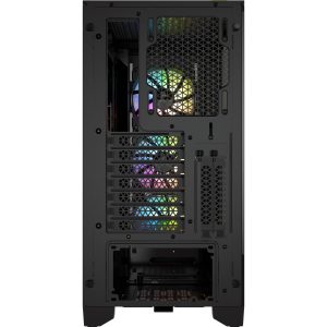 Кутия Corsair iCUE 4000X RGB Mid Tower, Tempered Glass, Черна - Image 6