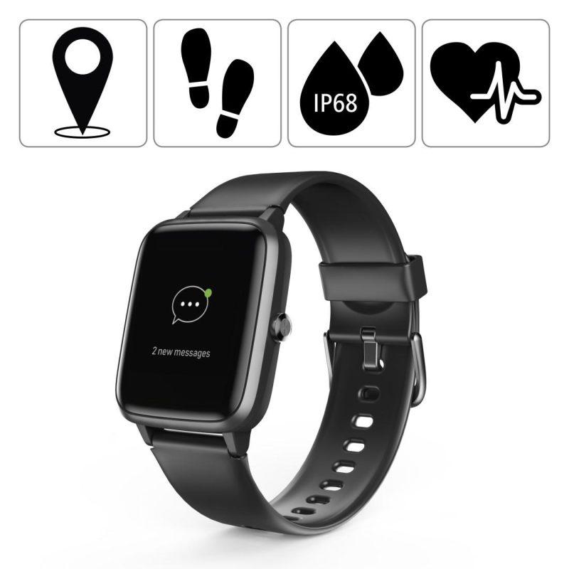 Смарт часовник Hama Fit Watch 5910, 1.3", GPS, Пулс, Крачкомер, Калории, Водоустойчив, Черен - Image 4