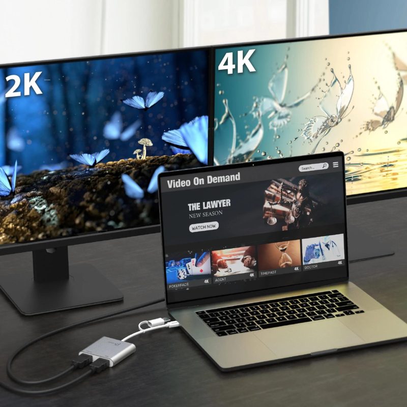 Адаптер j5create JCA365, За 2 монитора, USB-C - 2 x HDMI - Image 4
