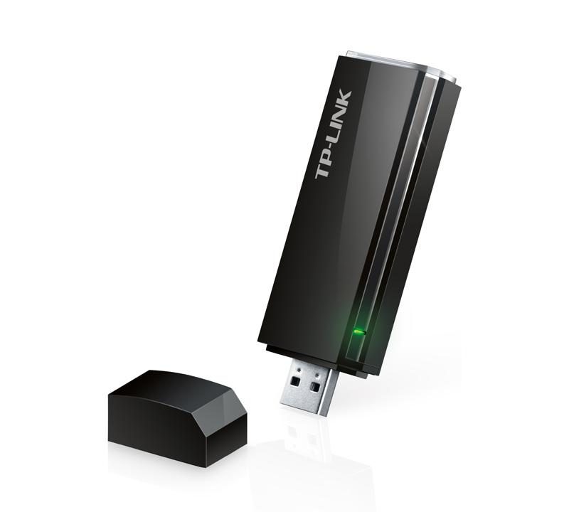 Безжичен адаптер TP-LINK Archer T4U, AC 1300, Dual band, USB 3.0, вградена антена