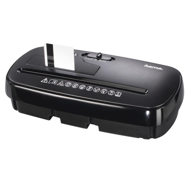Шредер Hama Basic S8CD, A4, 8 листа, CD/DVD, Черен - Image 3