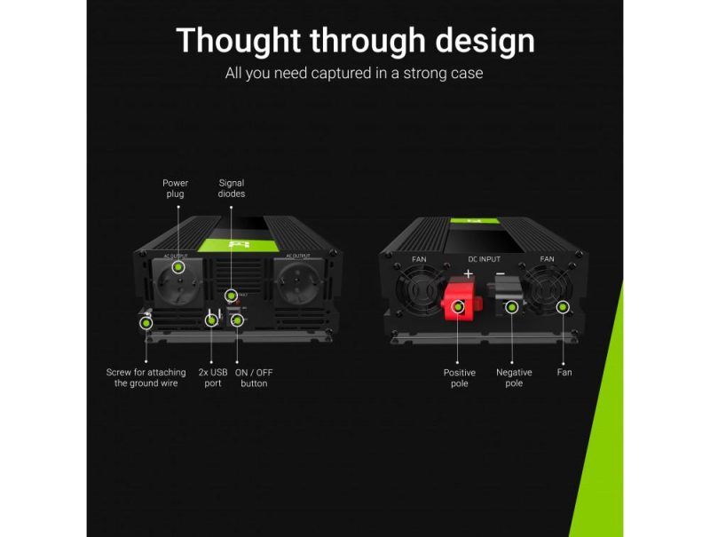 Инвертор GREEN CELL 24V/1500W  чиста синусоида - Image 3