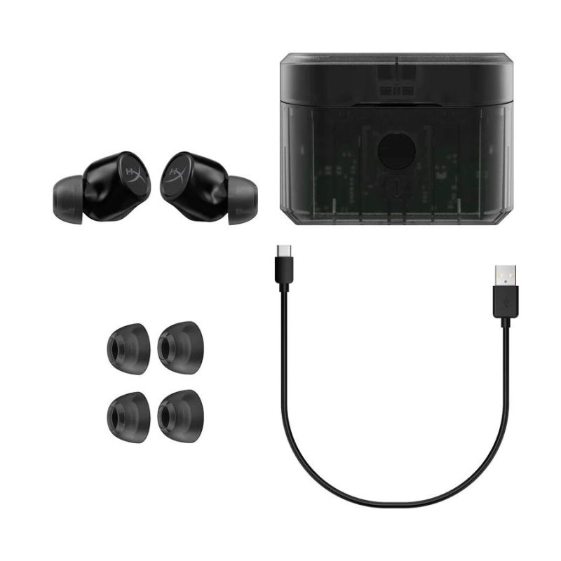 Блутут слушалки тапи с микрофон HyperX Cirro Buds Pro, Черни - Image 2