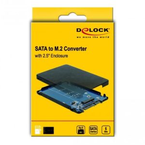 Конвертор DeLock, SATA 22 pin - M.2 с чекмедже, 2.5" - Image 2