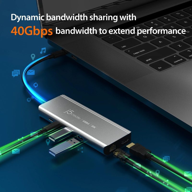 Докинг станция j5create JCD403, USB4, Multi-port хъб, Gigabit Ethernet - Image 5
