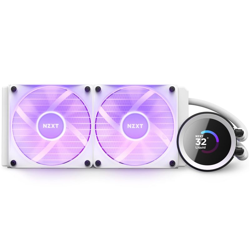 Охладител за процесор NZXT Kraken 240 RGB White, LCD Display - Image 5