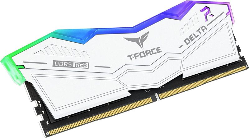 Памет Team Group T-Force Delta RGB White DDR5 32GB (2x16GB) 6000MHz CL38 - Image 3