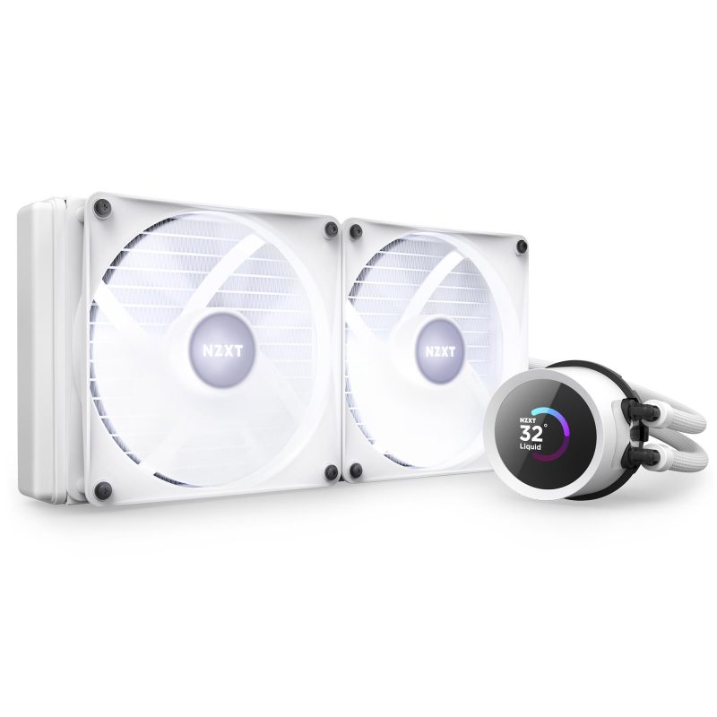 Охладител за процесор NZXT Kraken 240 RGB White, LCD Display - Image 7