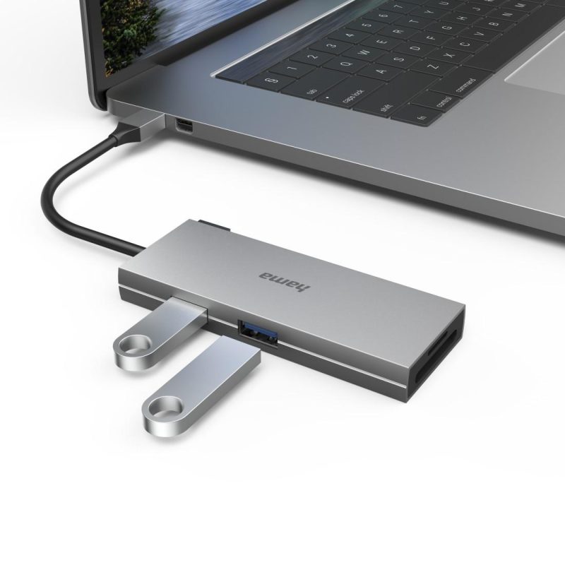 6-портов хъб USB-C, 2 x USB-A, USB-C, HDMI, SD, microSD - Image 3