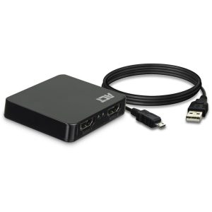 HDMI Сплитер ACT AC7835, 1/2, 4K@30Hz, USB, Черен - Image 2