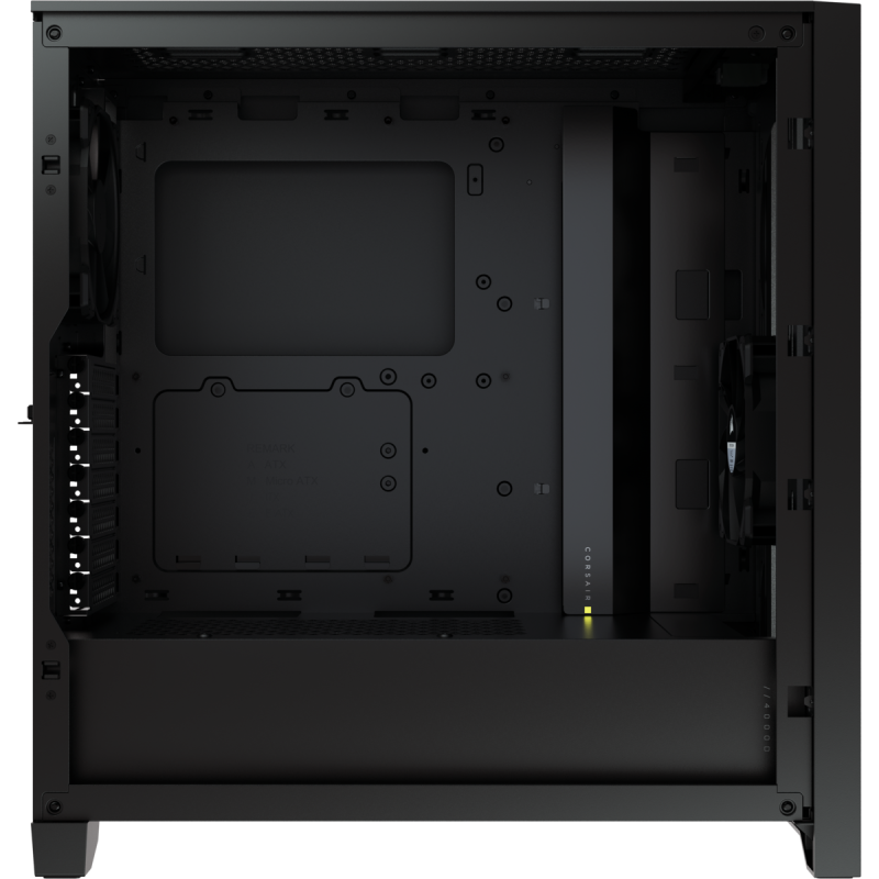 Кутия Corsair 4000D Airflow Mid Tower, Tempered Glass, Черна - Image 4