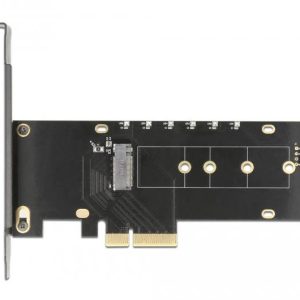 Карта за разширение на слотове Delock, PCI Express x4 към 1 x internal NVMe M.2 Key M, RGB LED, Low Profile - Image 4