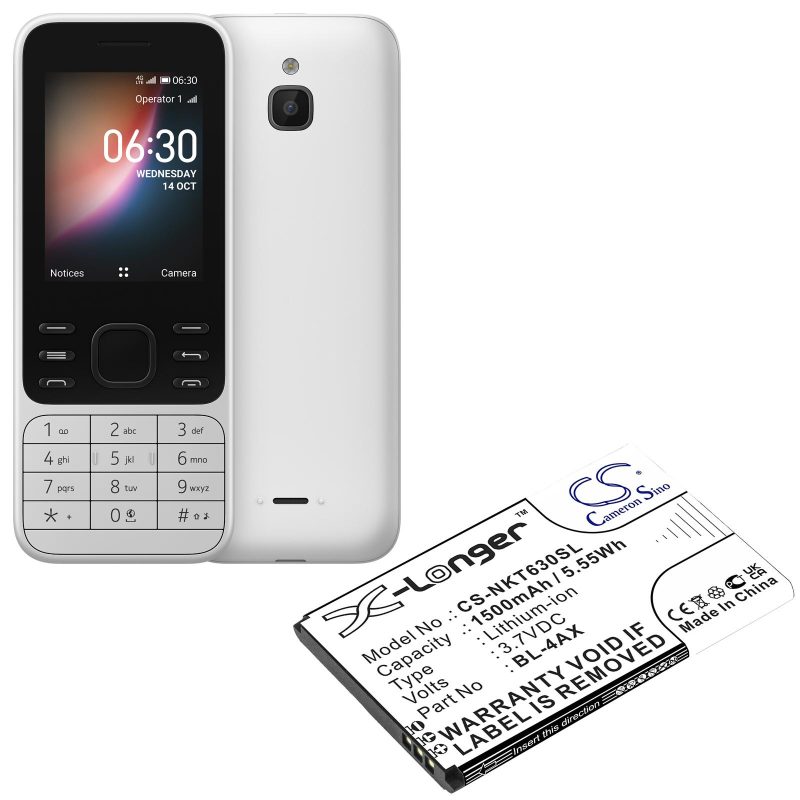 Батерия за телефон  NOKIA BL-4AX BL-4XL  6300 4G 8000 4G 3,7V 1500mAh CAMERON SINO - Image 3