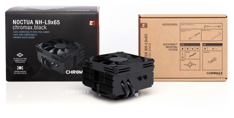 Охладител за процесор Noctua NH-L9x65 chromax.black - LGA1851/1700/1200/AM5 - Image 4