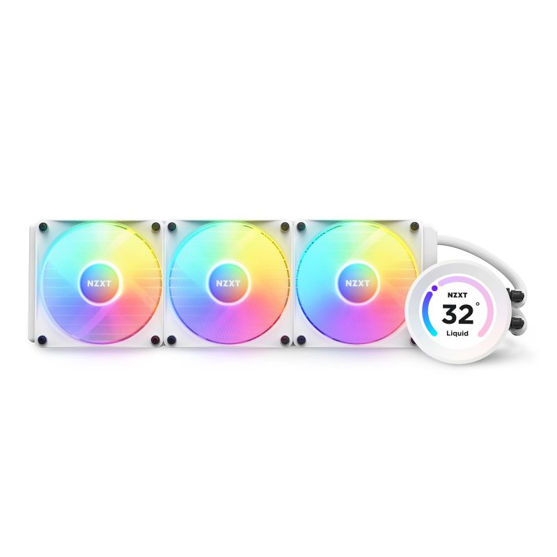 Охладител за процесор NZXT Kraken Elite 360 RGB White, LCD Display - Image 4