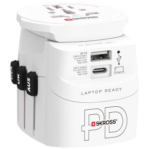 Адаптер SKROSS PRO Light USB, 1.302474, World, Бял - Image 2