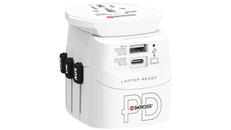 Адаптер SKROSS PRO Light USB, 1.302474, World, Бял - Image 2