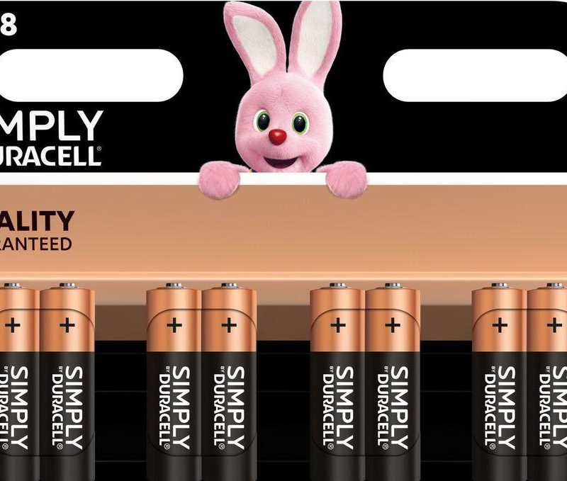Алкална батерия LR6 AA  8pk блистер SIMPLY MN1500   DURACELL