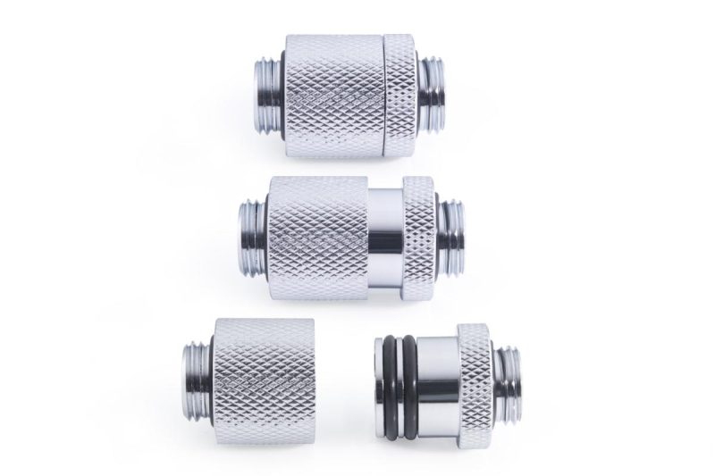 D-Plug Alphacool ES, 20mm, G1/4 AG auf G1/4 AG, Сребрист - Image 3