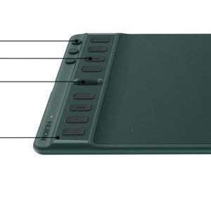 Графичен таблет HUION Inspiroy 2 M, 5080 LPI, Зелен - Image 7
