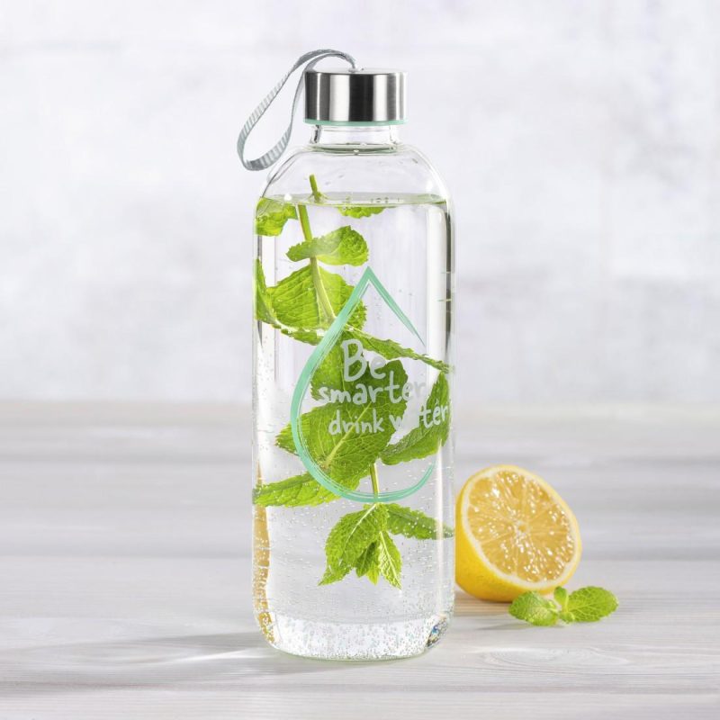 Стъклена бутилка Xavax To Go, 1л, Предпазен калъф, За напитки - Image 2