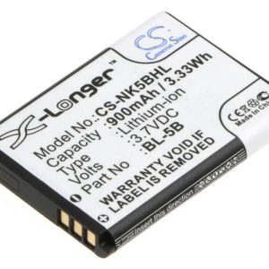 БатерияCAMERON SINO, за NOKIA BL-5B 6020, 6021, 6061 3.7V 900mAh