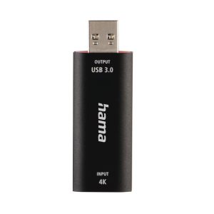 Video Recording стик HAMA 74257, HDMI женско - USB мъжко, 4К,  Черен - Image 2