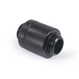 D-Plug Alphacool ES, 20mm, G1/4 AG auf G1/4 AG, Черен мат - Image 2