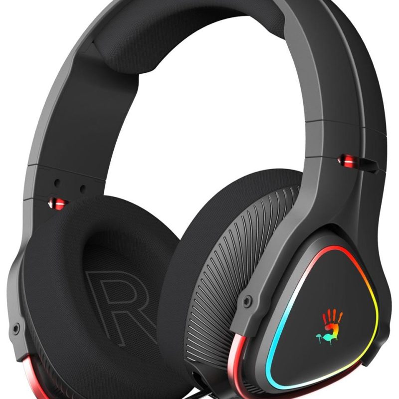 Геймърски безжични слушалки A4TECH Bloody MR710, Bluetooth v5.0, 2.4Ghz, RGB, Микрофон, Черен