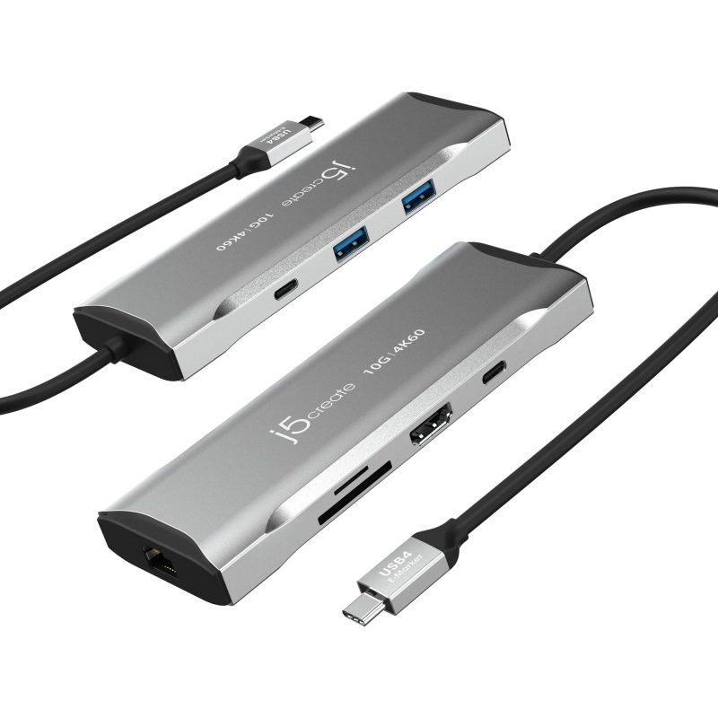 Докинг станция j5create Mini Dock JCD393, USB-C, USB, HDMI, Ethernet, SD, microSD - Image 4