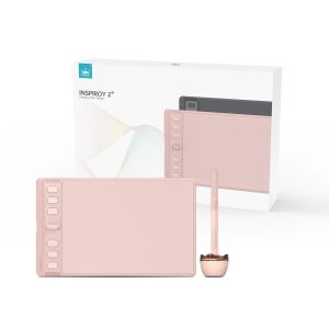 Графичен таблет HUION Inspiroy 2 S, 5080 LPI, Розов - Image 4
