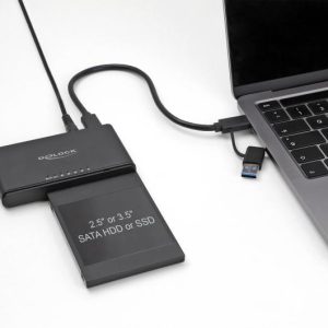 Конвертор Delock, USB-C - 1 x M.2 NVMe SSD + 1 x SATA SSD / HDD, Функция клониране - Image 5