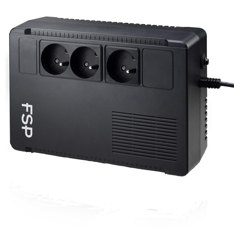 UPS FSP Eco 800, 800VA, 480W, USB-B, 2 x RJ11/45, Черен